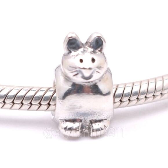 Authentic PANDORA Sterling Silver Kitty Cat Charm - 790284 - Picture 1 of 8